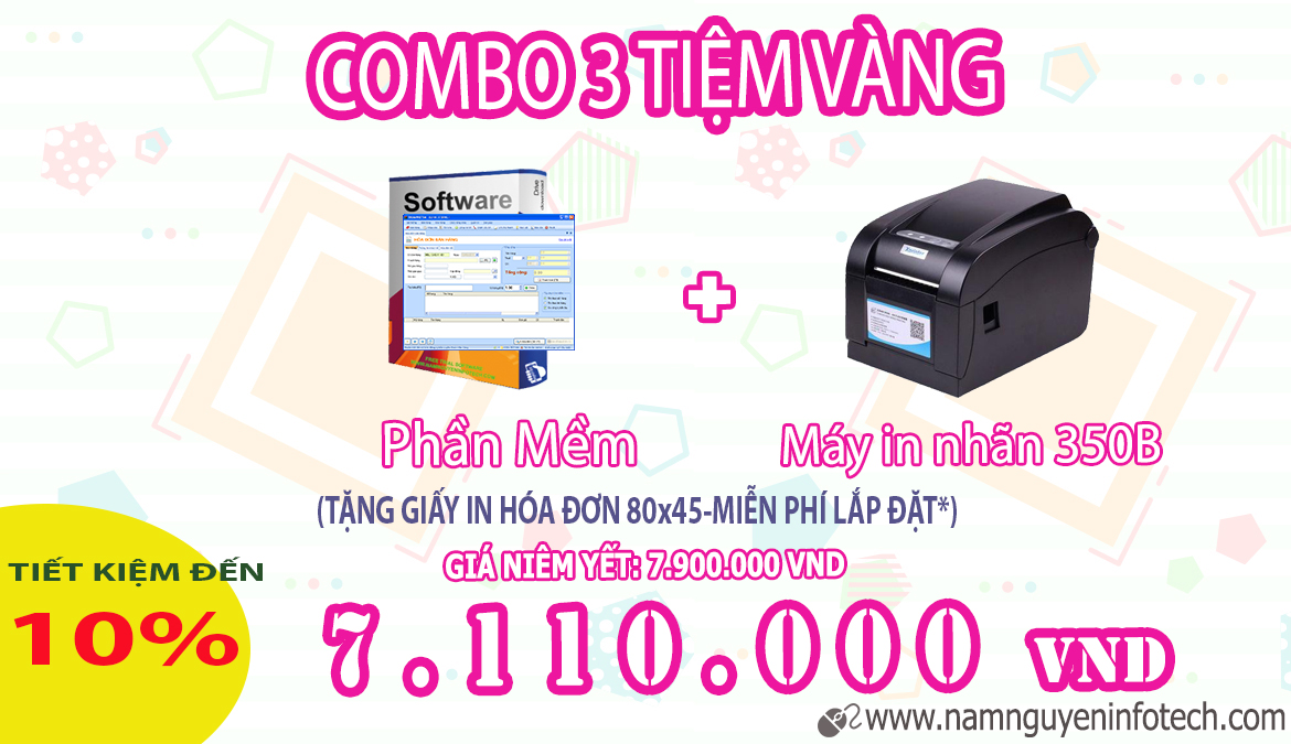 Combo 3 tiệm vàng